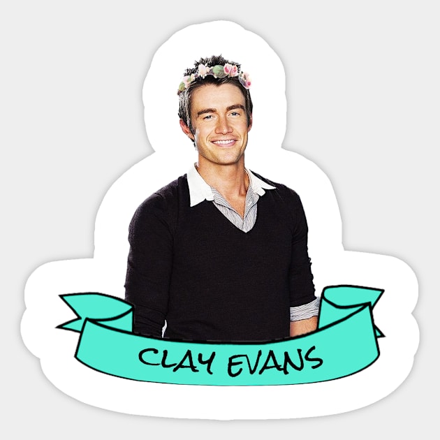 Clay Evans Flower Crown Sticker by lunalovebad